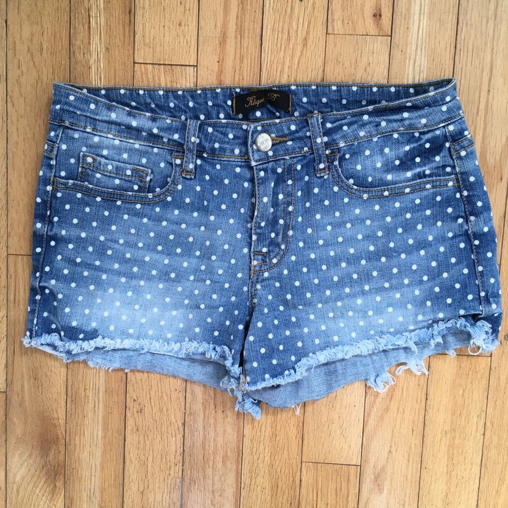 🎉Kilque B Spotty Denim Shorts / M / LA Designed